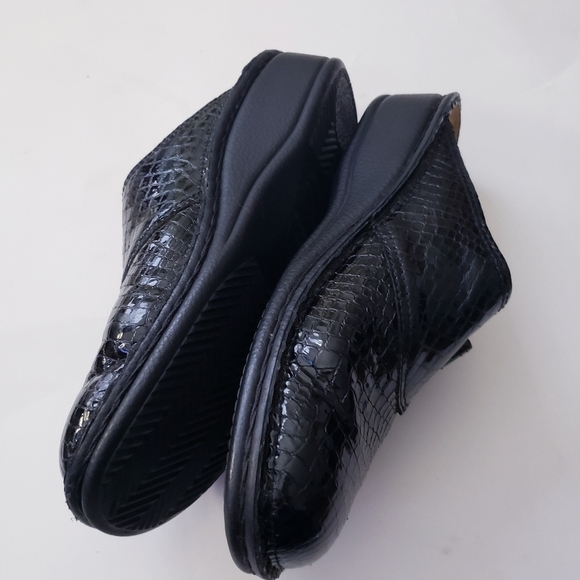 Finn Comfort Womens EU 30 US 9 Mule Black Patent Leather Slide Clog Slip On Shoe - Picture 2 of 8